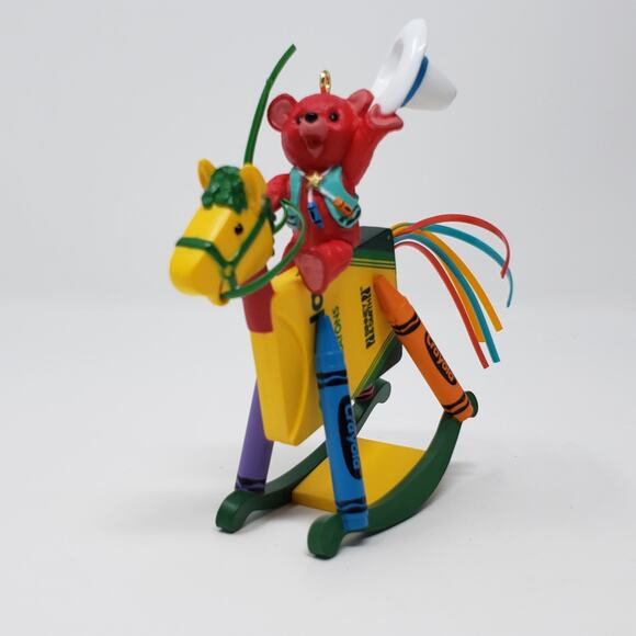 1997 Hallmark Bright Rocking Colors Crayola Crayon #9 Keepsake Holiday Ornament - Picture 4 of 8